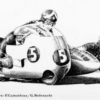 Classic Sidecar Racers - Florian Camathias & Gottfried Rufenacht (BMW)